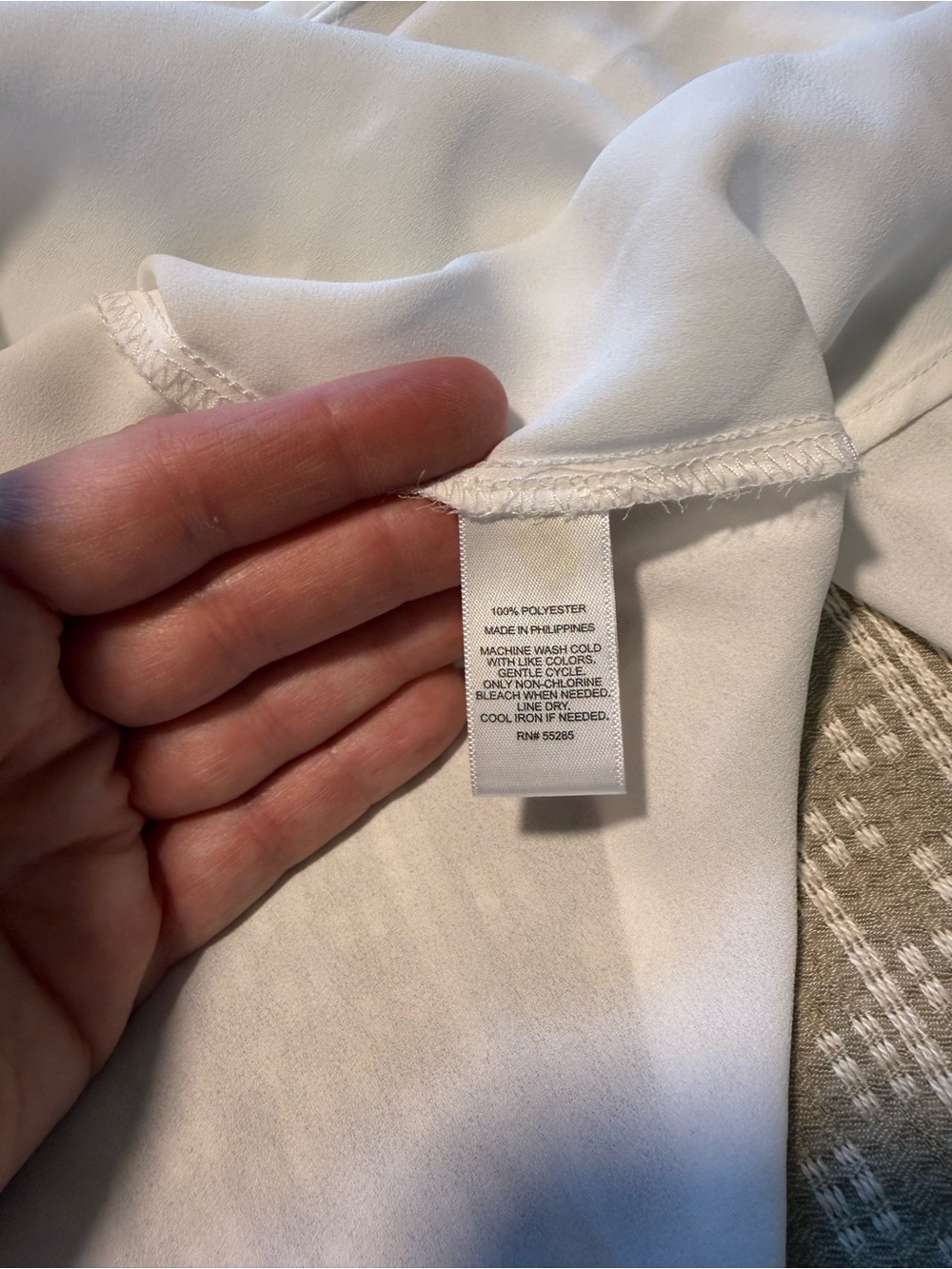 Express Portofino White Long-Sleeve Button Down Shirt - Medium - Picture 4 of 5